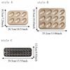 Carbon Steel Muffin Pan Non-Stick Cupcake Mold Creative Dessert Mold  Home Oven