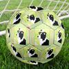 Dog Patchwork Indoor Soccer Ball Size 5 Colorful All Ages Machine Stitched PVC Competition Ready Durable High-Bounce