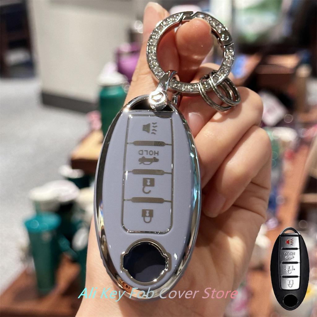 Key Fob Cover Keychain Lanyard for Nissan Altima Rogue Sentra Pathfinder Frontier Maxima Titan Murano Kicks Juke Versa Arma