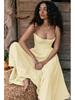 Summer New French Retro Long Dress - Court Style Spaghetti Strap Dopamine Outfit for Women