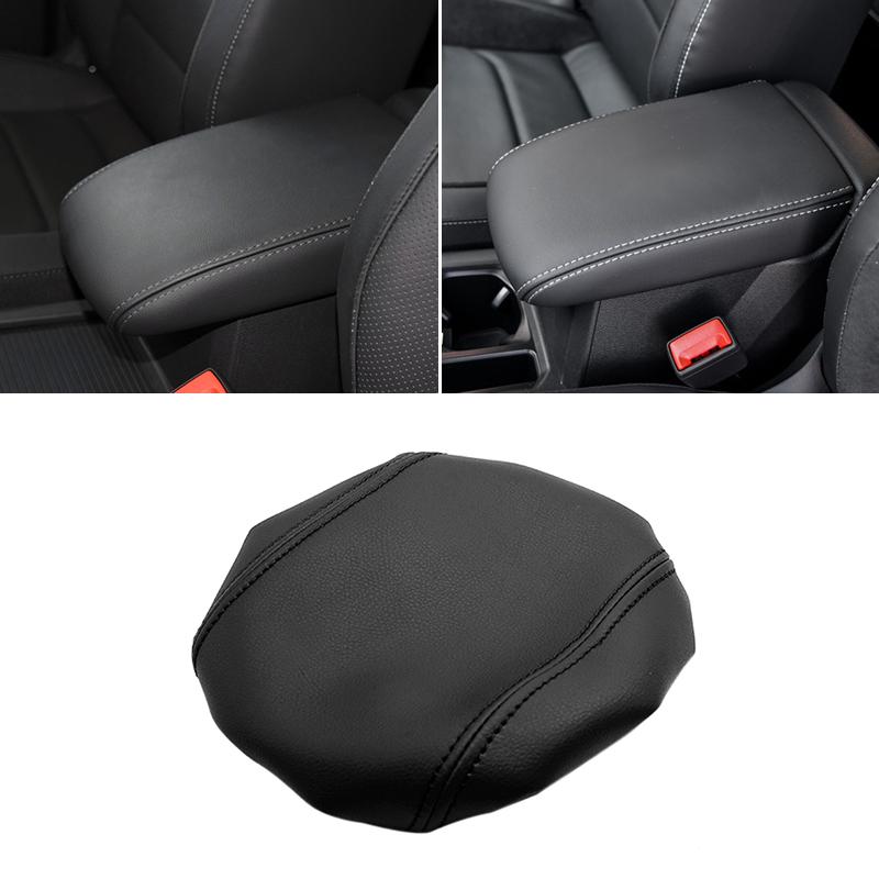 Armrest Leather Cover For VW Tiguan L 2017 2018 Car Interior Center Control Armrest Box Elastic Band Cover Trim
