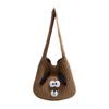 2025 Stylish Knitted Dog Crossbody Bag - Large Capacity Autumn/Winter Shoulder Bag for Women