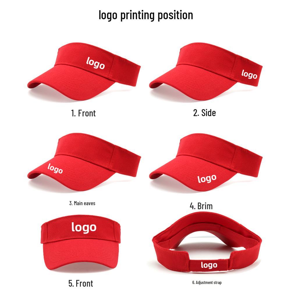 Adult Mao Qing Sun Protection Duckbill Cap - Topless Baseball Hat with Printed Logo for Travel