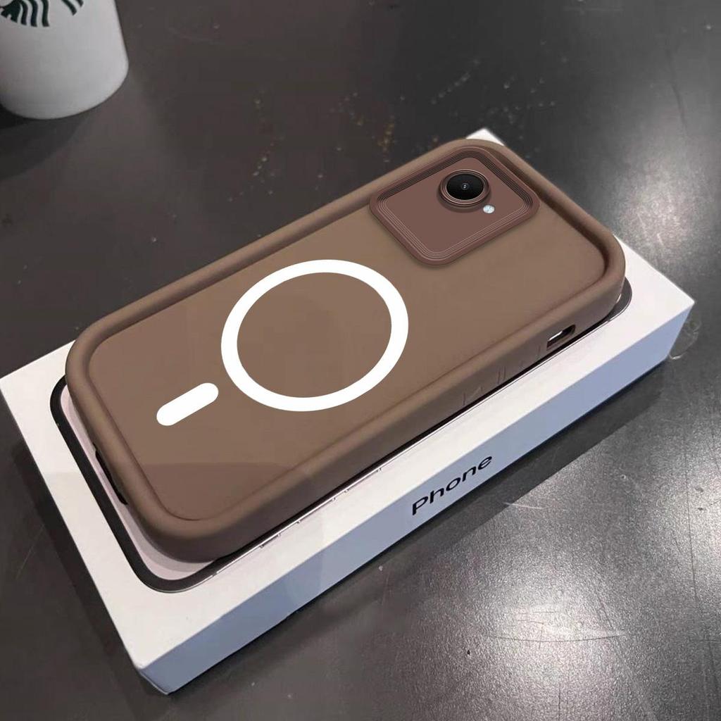 Casing for realme C30s C30 Narzo 50i Prime Sleek Magnetic Silicone Case Shockproof Wireless Charging Cover