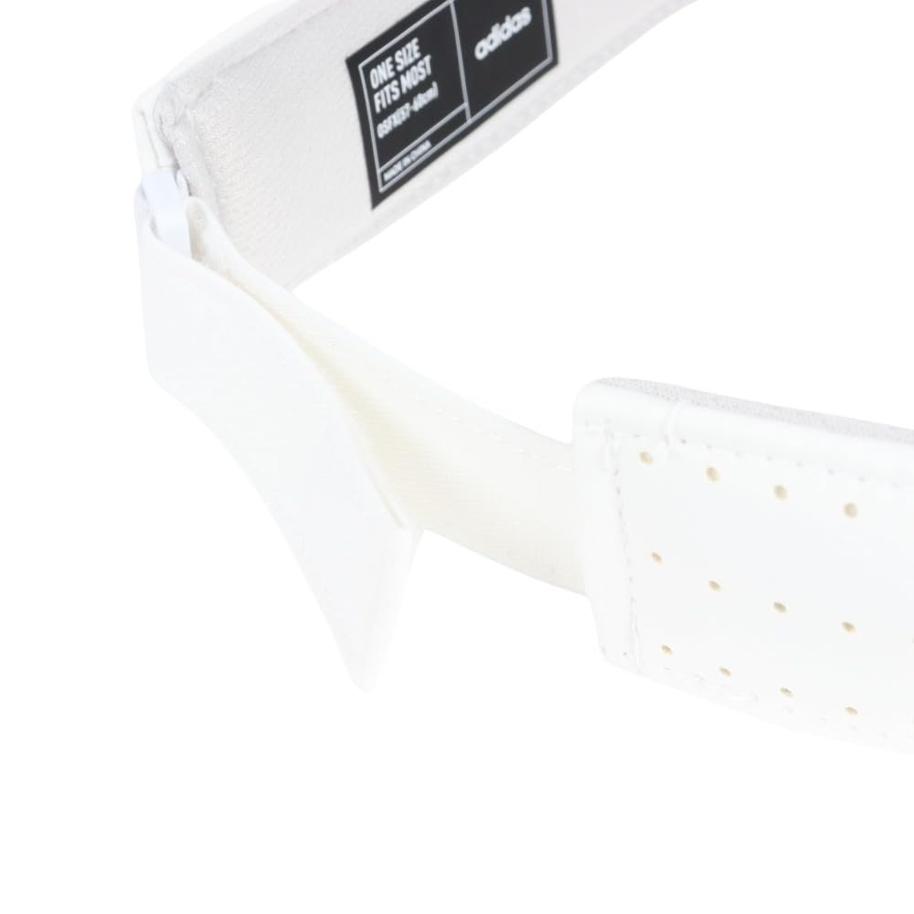 Adidas Golf White Metal Logo Golf Visor Men's