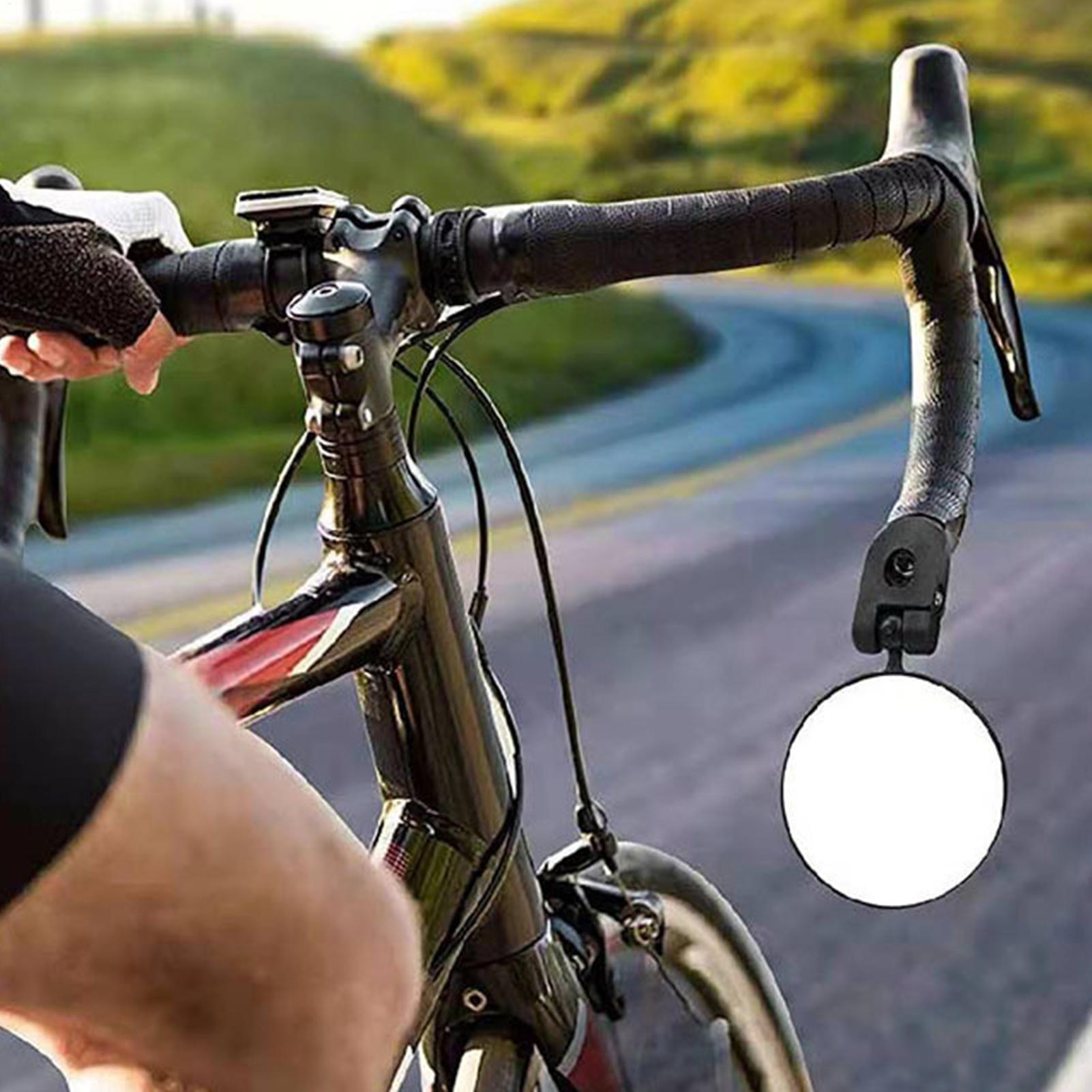 

Bicycle Rear View Mirror Folding Convex Glass Lens 360 Degree Adjustable Bike Side Mirror For Mountain Road Scooter Cycling CN