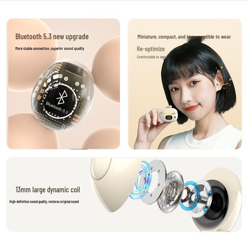 D32 Ultra-Mini Invisible In-Ear Bluetooth Earbuds for Mobile Phones