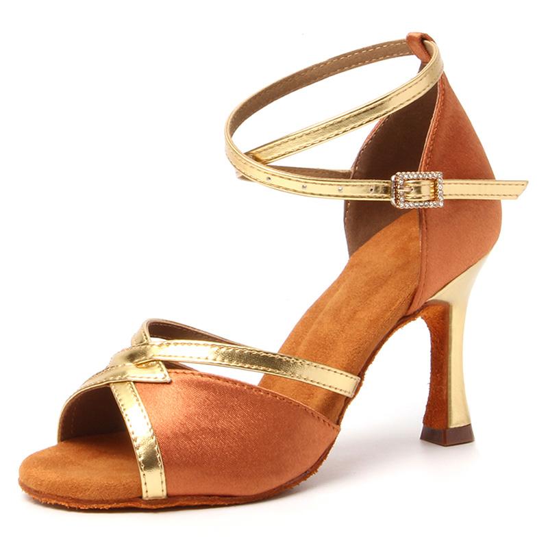 Latin Dance Shoes Women's High Heel Dance Shoes Tango Soft Bottom Dance Shoes Girls Salsa Ballroom Shoes