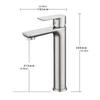 Simple Single Hole Bathroom Sink Faucet Durable Stainless Steel Easy To Install Quick Installation Water Saving