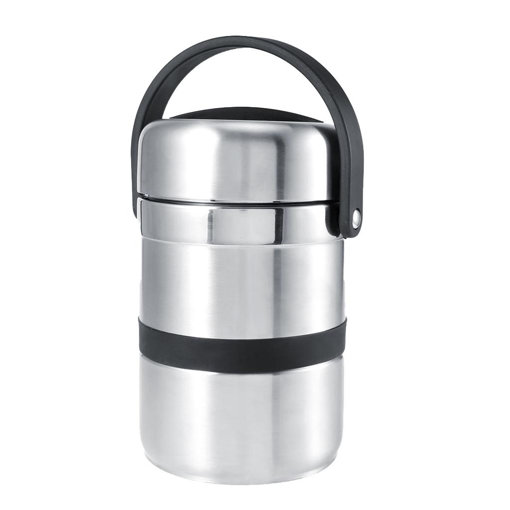 Portable Stainless Steel Multilayer Insulated Thermal Lunch Box Food Container Tableware 1.8L