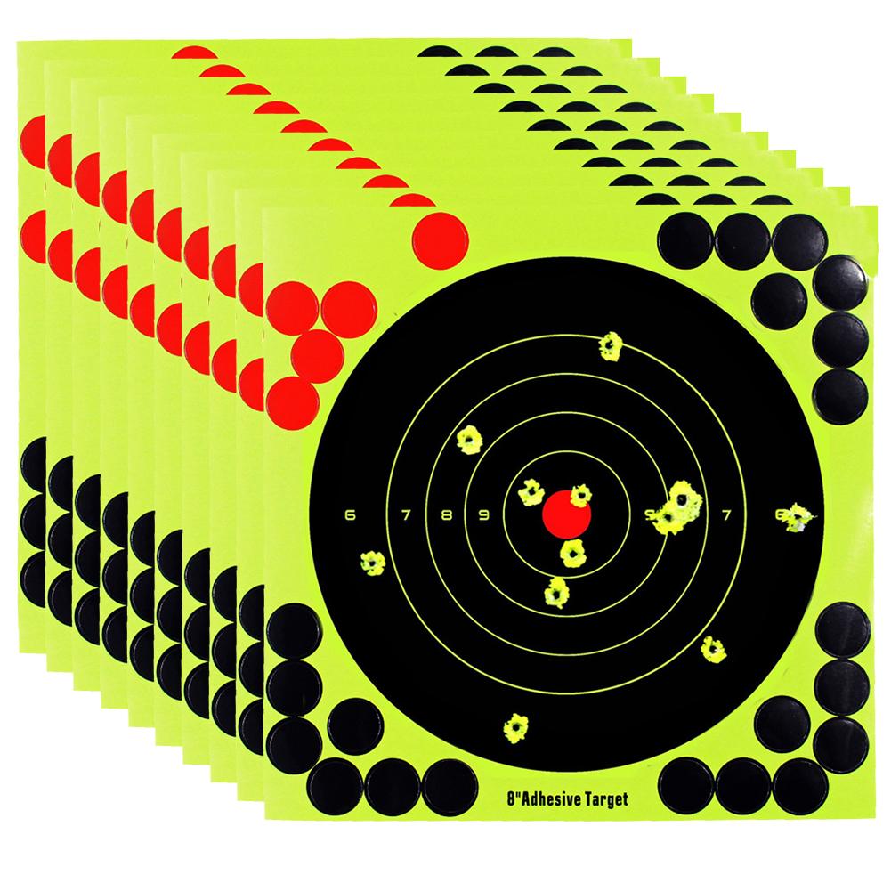 8-inch Adhesive  Target Stickers Impact Glow Target  Accessories