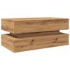 VidaXL Coffee Table with LED Lights Artisan Oak 90x50x40 Cm, Side Table, Living Room Table, End Table, 857719