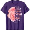 Christian Bible Verse Tshirt Philippians 4 13 Religious Graphic Tee For Men Casual
