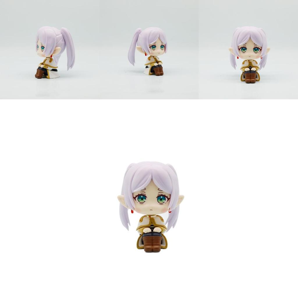 Sitting Frieren Pvc Collectible Figure For Car Interior Decoration