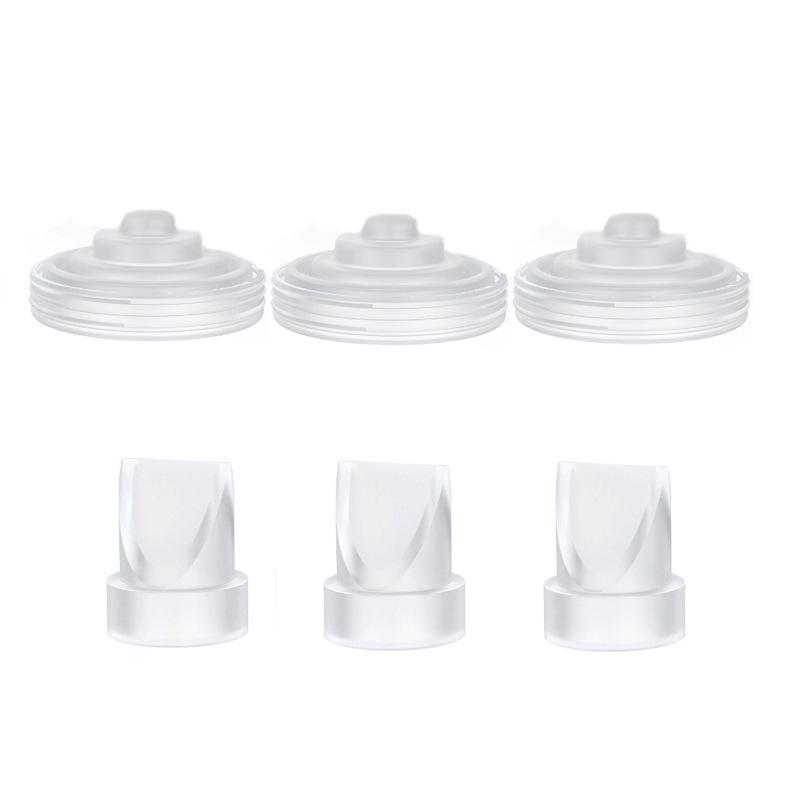 Breast Pump Replacement Parts: M5 Duckbill Valve, Silicone Diaphragm, 24mm Double Layer Flange