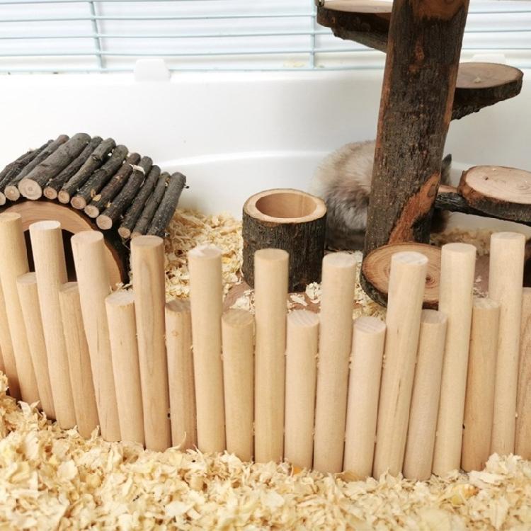 Gard/ Scară de cățărat robust din lemn Păstrează-ți animalul de companie în siguranță și mulțumit în habitat