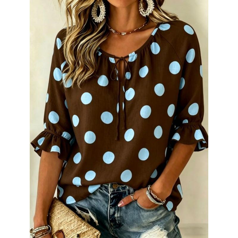 Fresh Literary Style Women's Minimalist Half Sleeve Shirt, Loose Comfortable Breathable Texture Casual Top