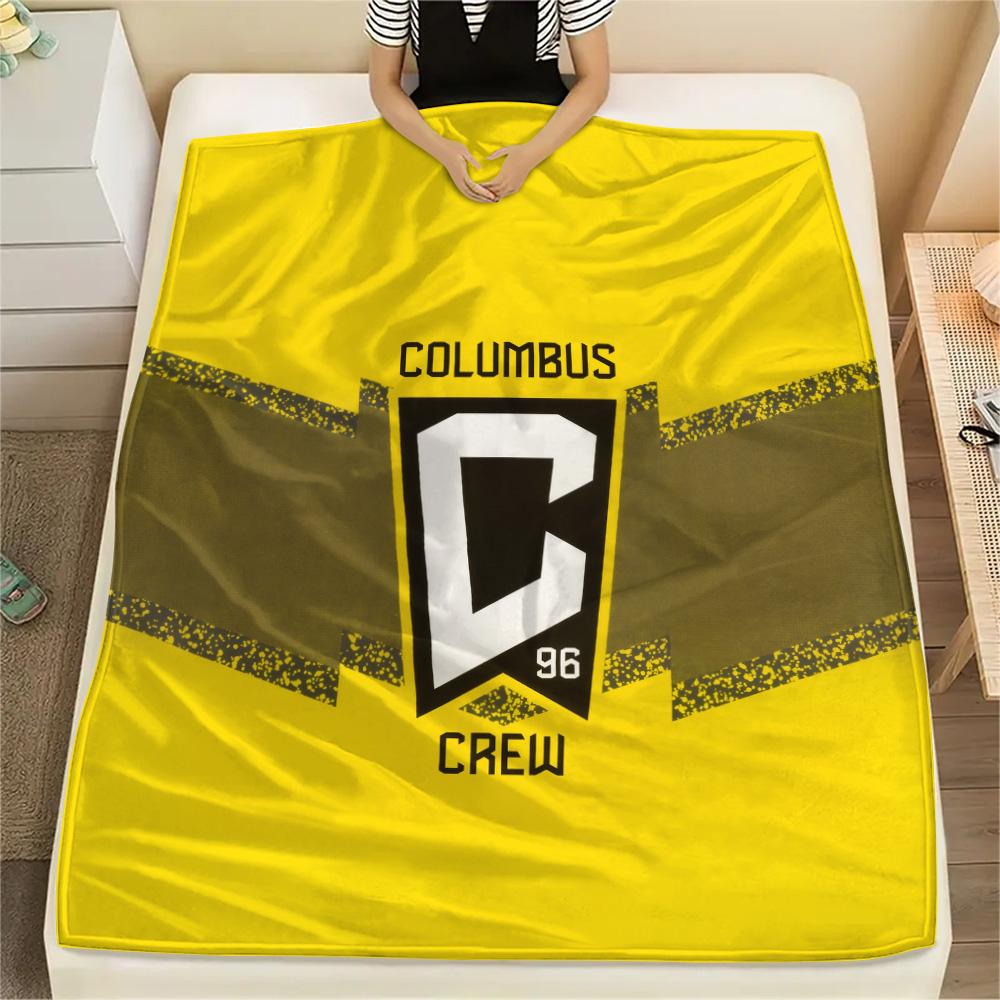 

Columbus Crew Print Flannel Blanket, High quality Comfortable for All Seasons, Home Decor, Warmth and Comfort 80cm x 120cm
