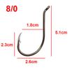200pcs 8299 High Carbon Steel Fishing Hooks Black Offset Octopus Beak Bait Fishhook Size 1 2 6 8 2/0 3/0 4/0 5/0 6/0 7/0 8/0 9/0