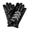 Thickened Fleece-Lined Reflective PU Leather Gloves