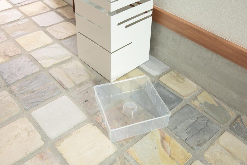 Azumaya-kk Umbrella Stand, White, Width 15.5 x Depth 15.5 x Height 49cm (LFS-180WH)