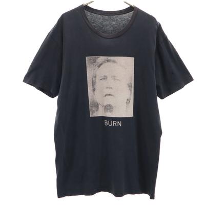 FUCKING AWESOME BURN Short Sleeve T-shirt L Black Men's Used