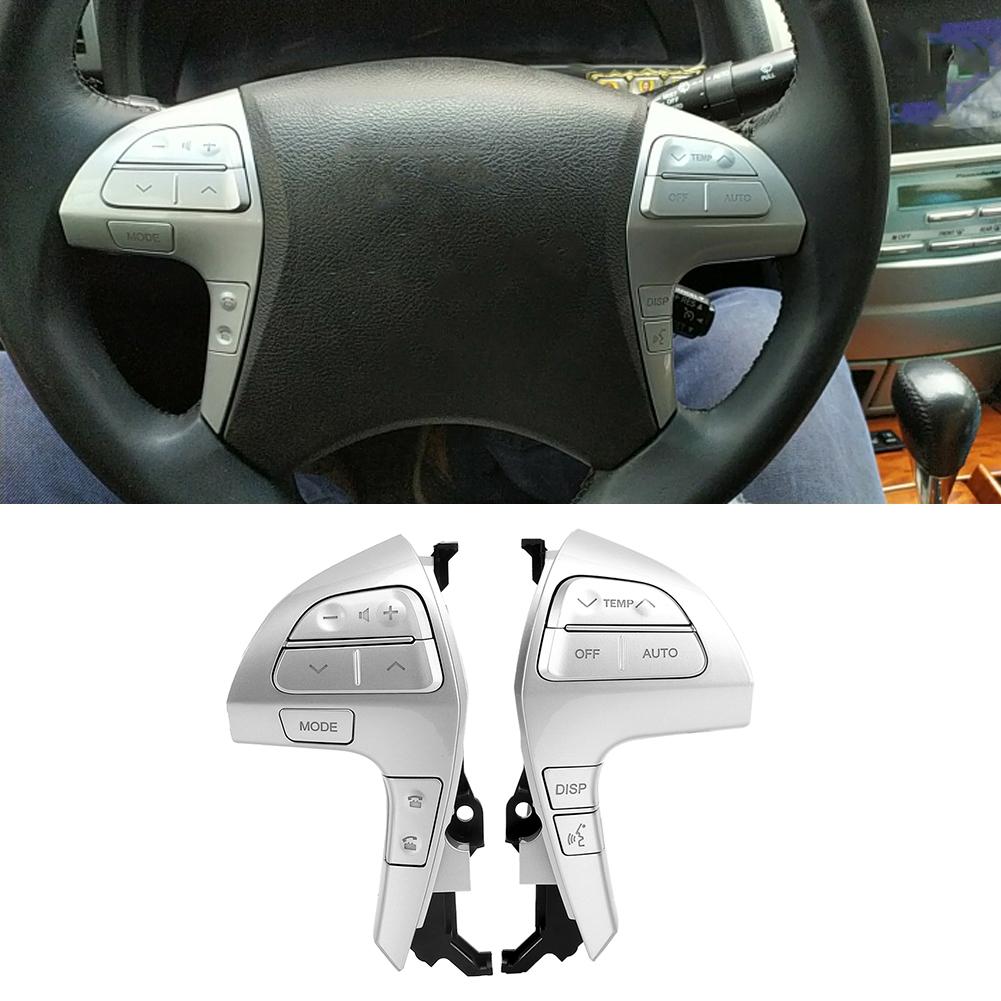 Multifunction Steering Wheel Buttons Switch Fits for Toyota Camry HighlanderSilver