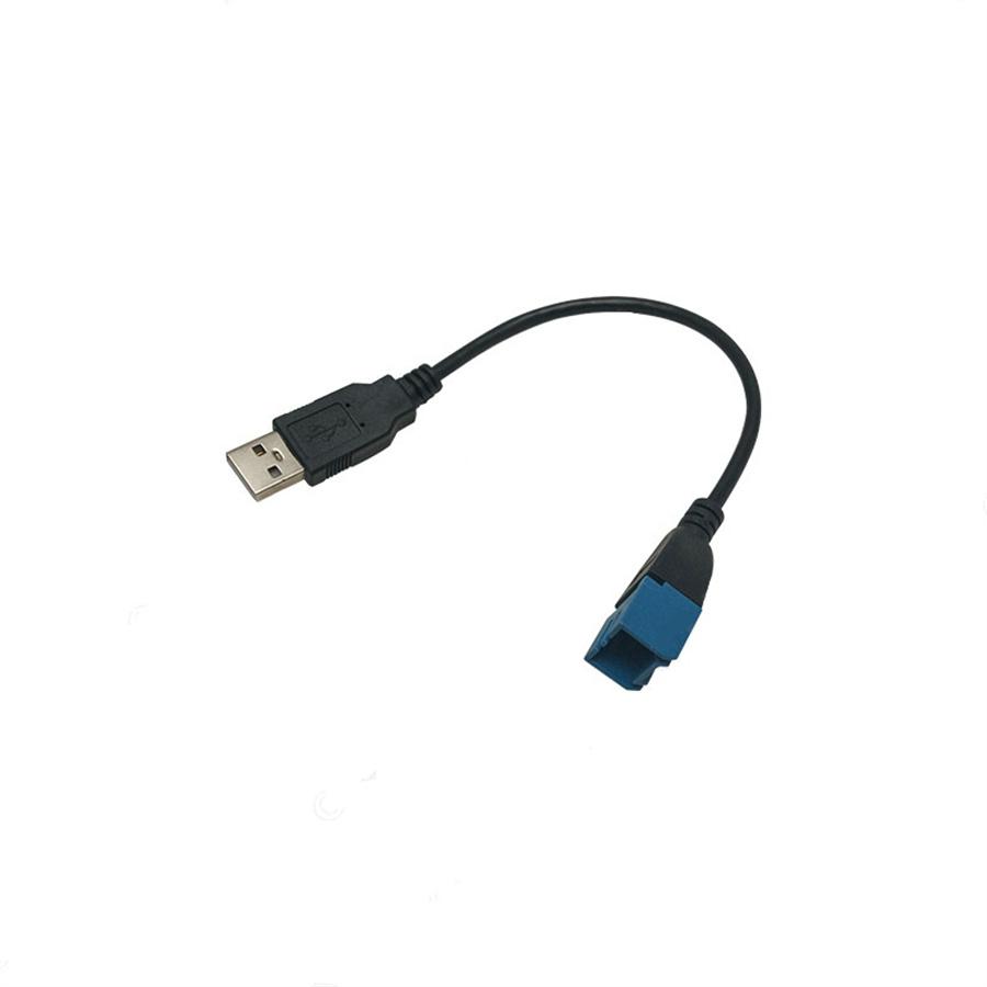 Car Audio Input Media Data Wire 2.0 USB To Mini USB Port Cable Adapter For Nissan Ford Series USB AUX Transfer