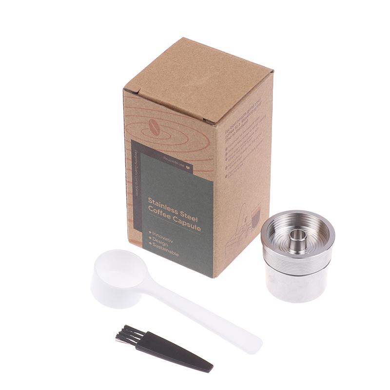 Icafilas Stainless Steel Reusable Illy Coffee Filter Tamper Set Refillable Capsules Pod Tamper For Illy X9 X8 X7.1 Y5 Y3 Y1.1