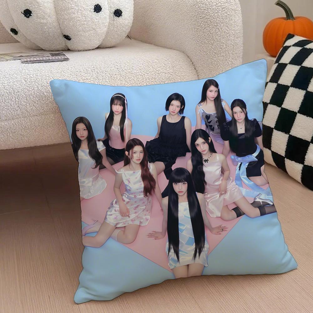 kpop energetic GGirls GGeneration Cushion Cover Throw Pillow Cover Hidden Button Durable Polyester Chair Cushion