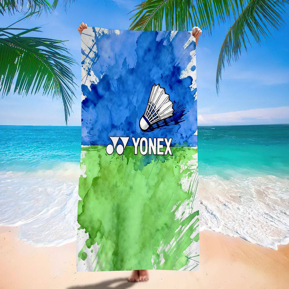 

Fashion Badminton Y-Yonex Bath Towel Microfiber Soft Water Absorbing Breathable For Girl Kids Decorative Cartoon Beach Towel W40*H60(CM)