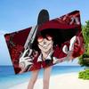 Horror Anime H-Hellsing Mikrofaserdecke Schnelltrocknende Strandtücher Übergröße Druck Super Saugfähige Poolhandtuchdecke