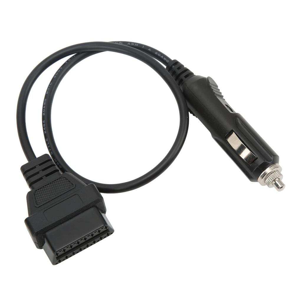 OBD2 Male To Cigarette Lighter Cable Emergency Power Memory Saver Diagnostic Adapter Cable