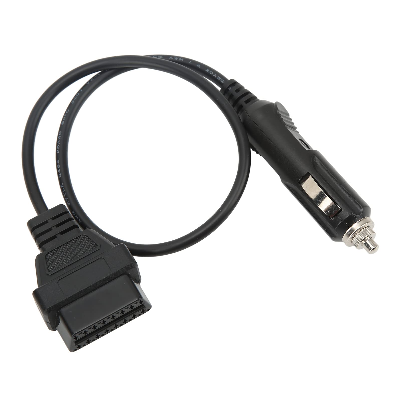 

OBD2 Male to Cigarette Lighter Cable Emergency Power Memory Saver Diagnostic Adapter Cable