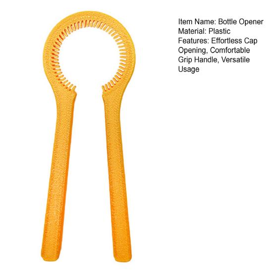 Universal Bottle Opener Ergonomic Grip Bottle Cap Remover for Seniors Non-Slip Plastic Bottle Cap Lifter for Kitchen Bar