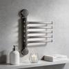 Modern Minimalist Plastic Rotating Towel Rack With Suction Cups For Bathroom Organization
