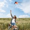 Orange Acrobatic Kite 120X50 Cm