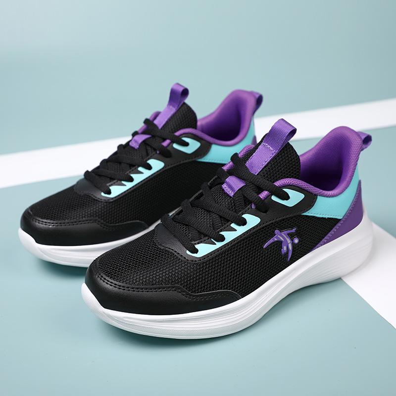 Girls spring and autumn running shoes lightweight shock absorption special running shoes ultra-light soft sole non-slip waterproof student sports