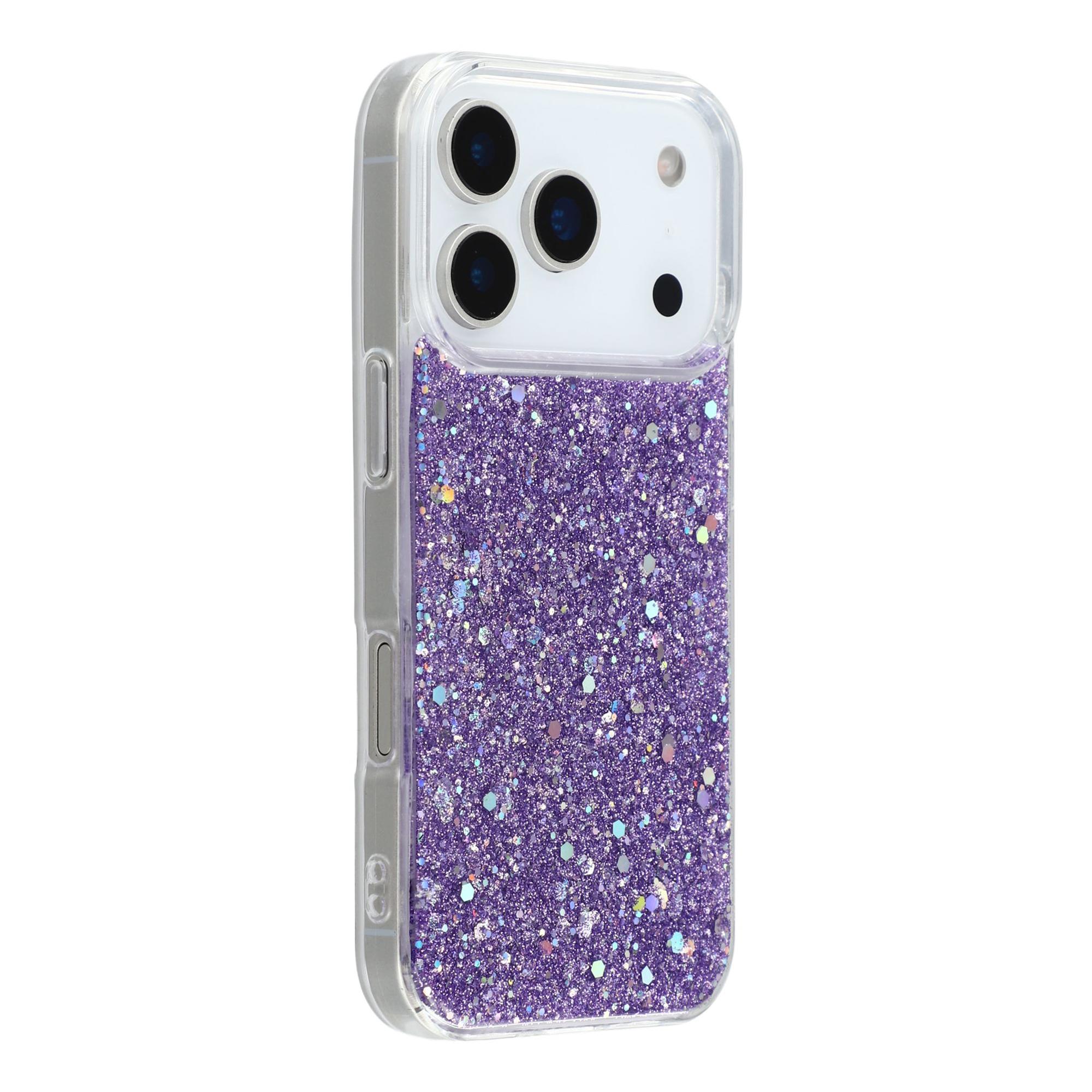 For iPhone 17 Pro Max Case Shockproof Soft TPU Phone Cover Glittery Design A