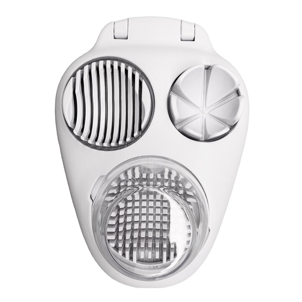Stainless Steel 3-in-1 Egg Slicer for Hard-Boiled Eggs Multifunctional Food Processor Kitchen Chopping Tool