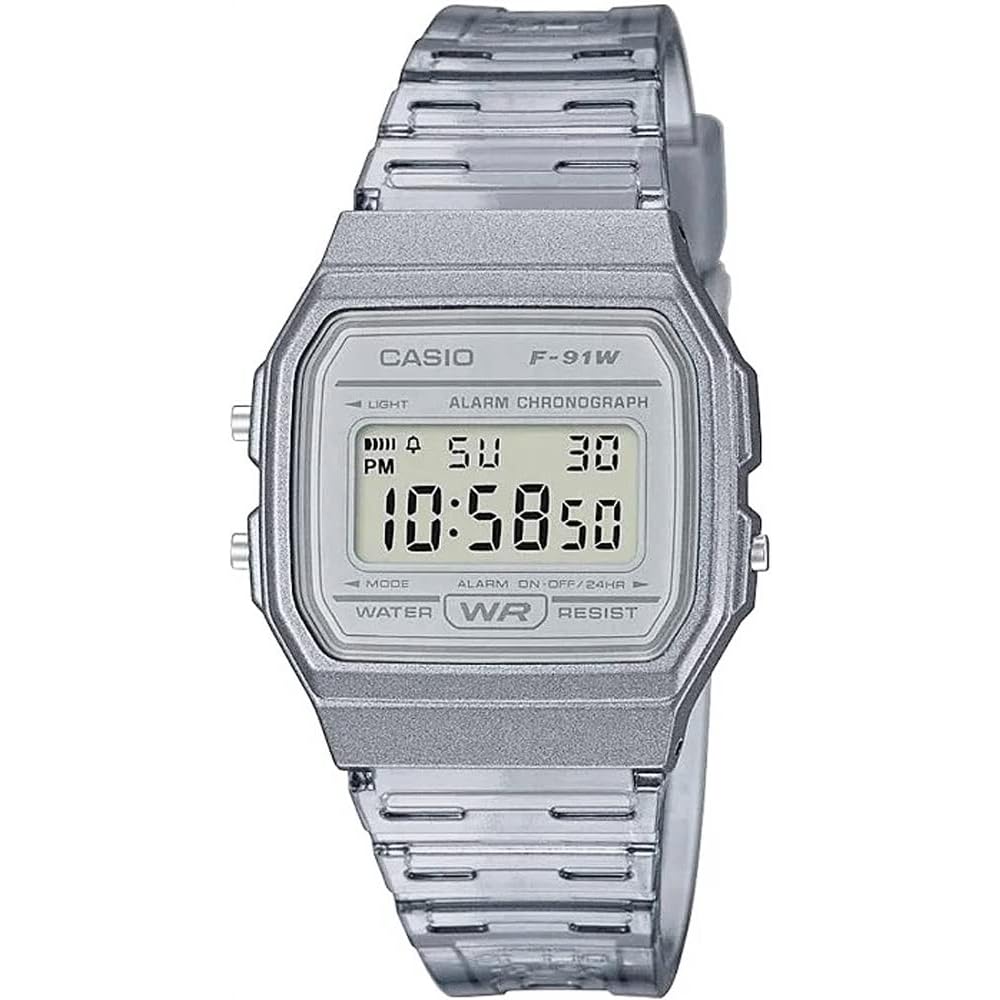 [Casio] CASIO Digital Quartz Watch F-91WS-8 Unisex Cheap Casio Clear Gray [Parallel Import]
