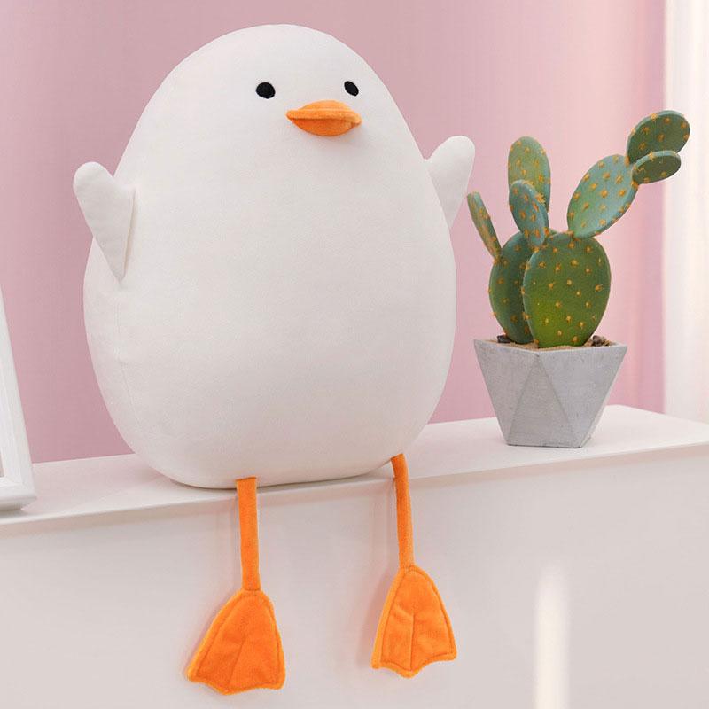 Duck Toy Plush Sleeping Pillow Ragdoll Down Cotton Filling Huggable Room Decor