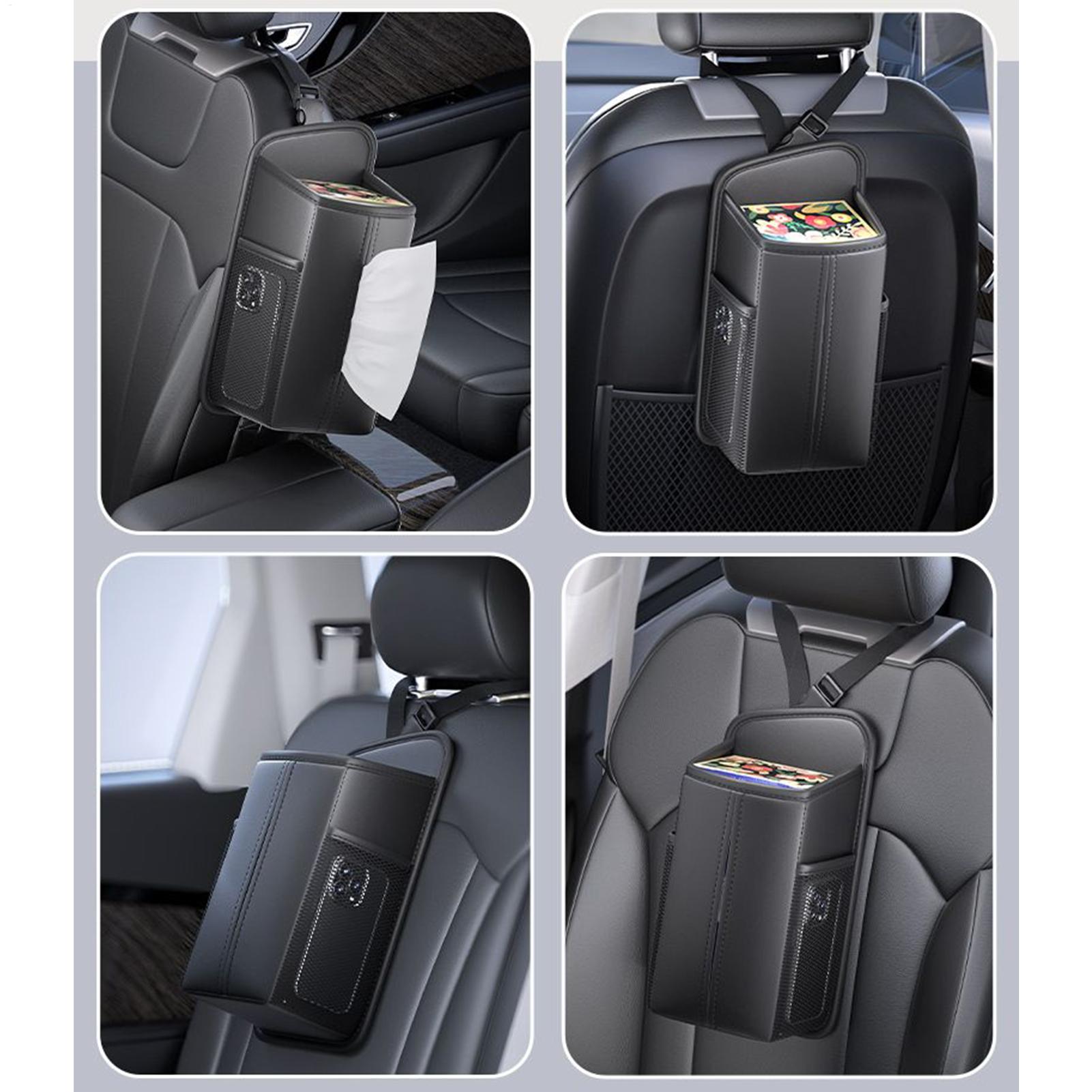 Car Seat Side Tissue Box Multi-Functional Car Tissue Box Holder Soft Pocket Storage Bag Car Seat Organizer Tissue Box CHINA