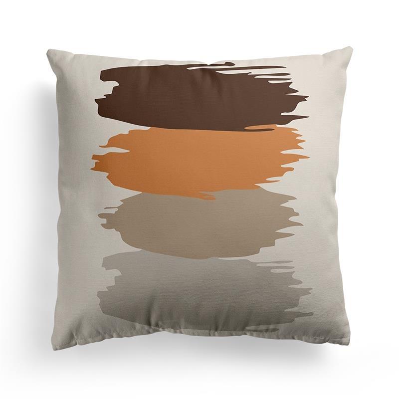 Orange Geometric Sofa Throw Pillow Cover Dormitory Decoration Office Living Room Home Pillow Cover