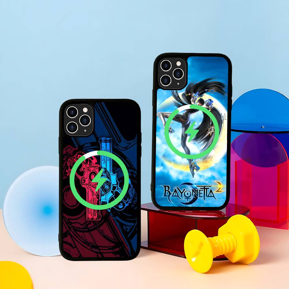 Game Bayonetta Anime Phone Case For IPhone 13 14 15 11 12 16 17 Pro Max Plus For Magsafe Magnetic Shell