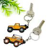 Keychain Car Shape Double-Side Cartoon Key Ring Multi Kinds Theftproof Safety Metal Clasp Holder Accessory Keys Wallet