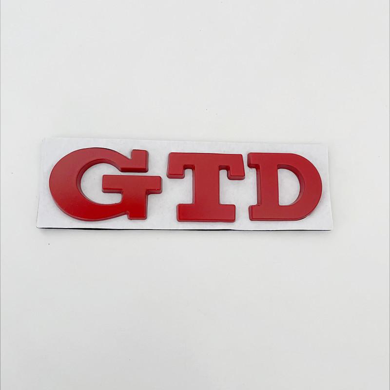 1Pc 3D Metal Letters Car Rear Trunk Badge GTD Logo Emblem For Volkswagen VW Golf 7 6 5 4 GTD Sticker MK2 MK4 MK5 MK6 MK7 Accessories
