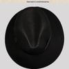 Men's Black Fedora and Robe Set: Long Gown and Magic Prop Hat