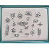 White Rhinestone DIY Hotfix Adhesive Fabric for Crystal Ornaments & Shoe Box Decorations