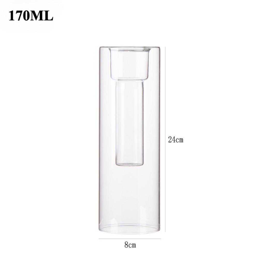

Glass Flowers Vase Bottle Hydroponics Terrarium Transparent Vase Flower Succulent Planter Pot Home Decoration Accessories чистий
